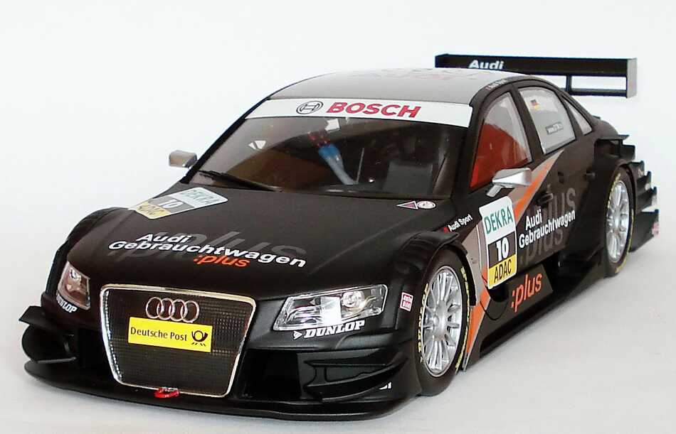 Foto 1:18 Audi A4 DTM 2008 Abt, GW:plus, Top Service Nr.10, Timo Scheider Werbemodell Norev 5020800115