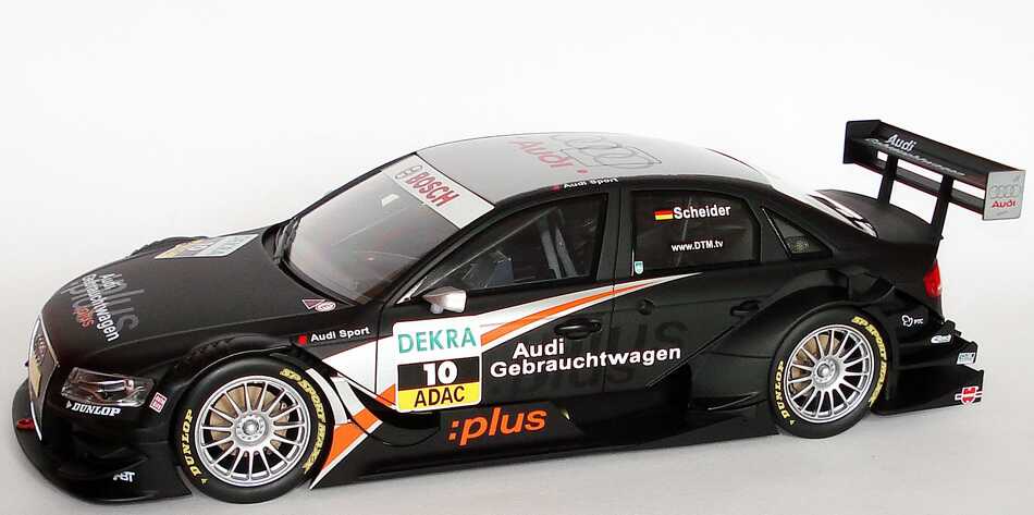 Foto 1:18 Audi A4 DTM 2008 Abt, GW:plus, Top Service Nr.10, Timo Scheider Werbemodell Norev 5020800115