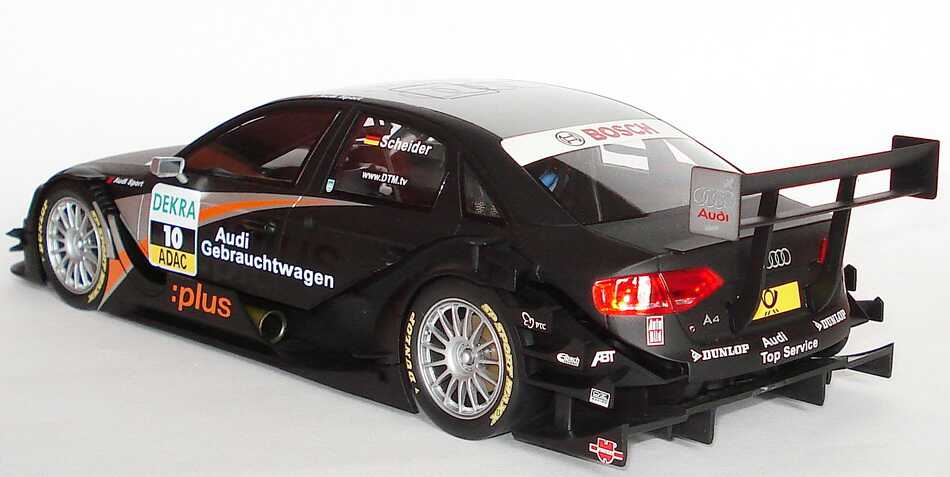 Foto 1:18 Audi A4 DTM 2008 Abt, GW:plus, Top Service Nr.10, Timo Scheider Werbemodell Norev 5020800115