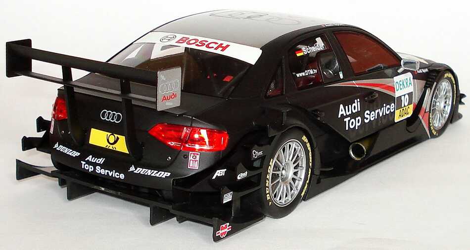 Foto 1:18 Audi A4 DTM 2008 Abt, GW:plus, Top Service Nr.10, Timo Scheider Werbemodell Norev 5020800115