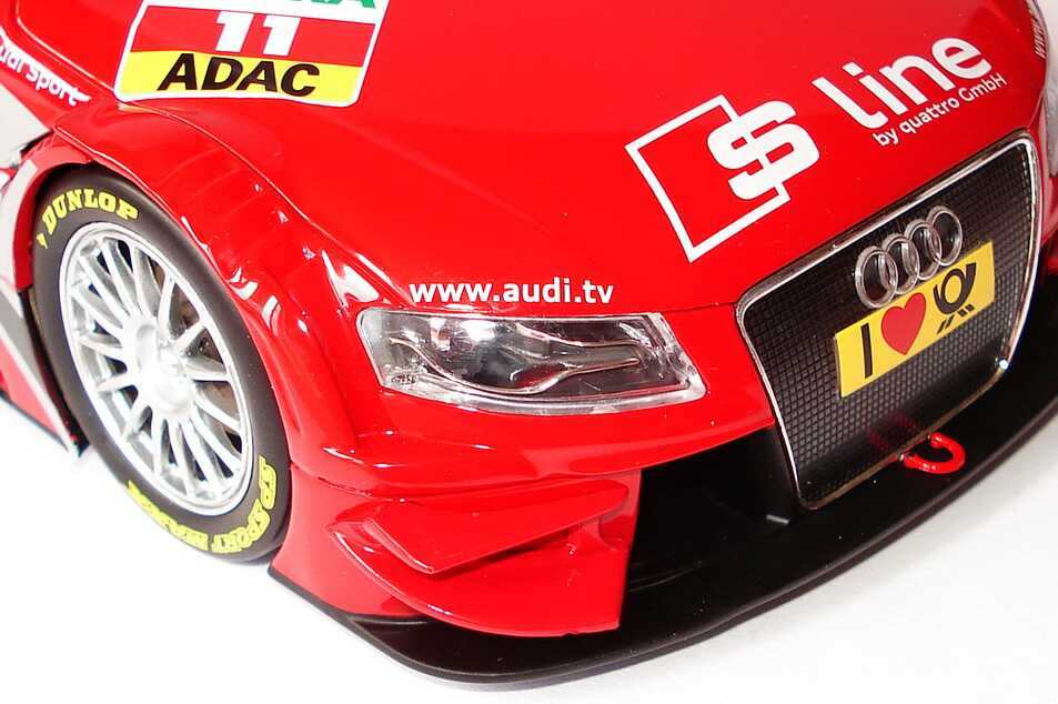 Foto 1:18 Audi A4 DTM 2009 (Modell 2008) Rosberg, Audi S-Line Nr.11, Mike Rockenfeller Norev 188328