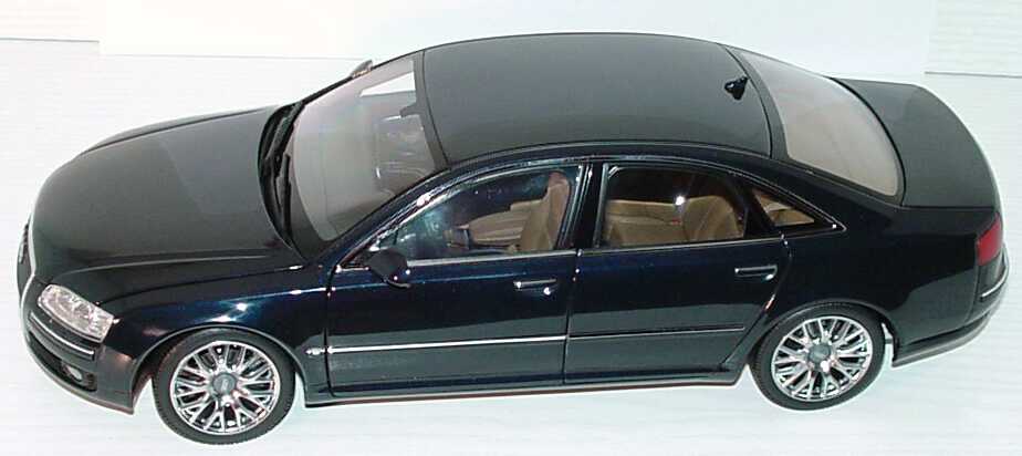 Foto 1:18 Audi A8 4.2 TDI Facelift 2005 nachtblau-met. Werbemodell Kyosho 5010508125