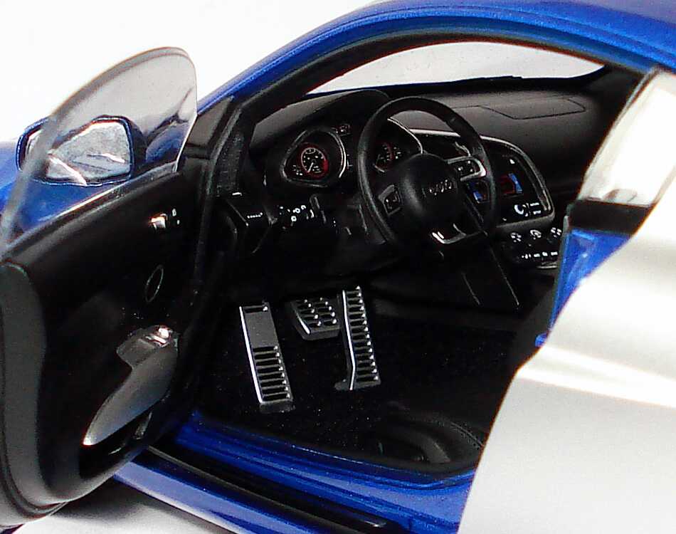 Foto 1:18 Audi R8 5.2 FSI quattro V10 sepangblau-met. Werbemodell Kyosho 5010918415