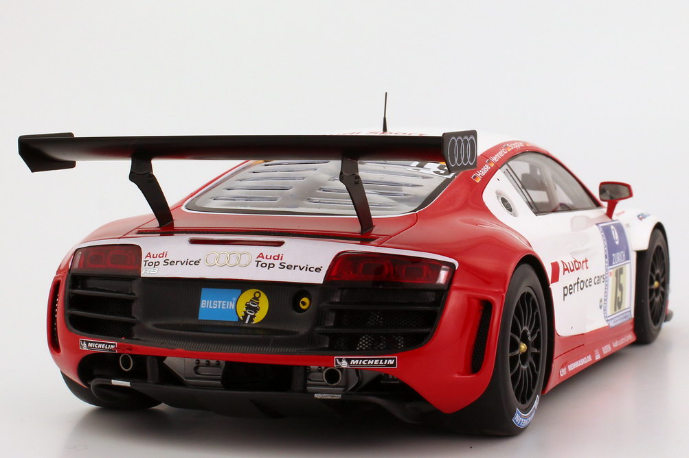 Foto 1:18 Audi R8 LMS 24 Stundenrennen Nürburgring 2011 Phoenix, Audi Sport Nr.15, Stippler / Hennerici / Haase / Winkelhock Werbemodell Spark 5021118425