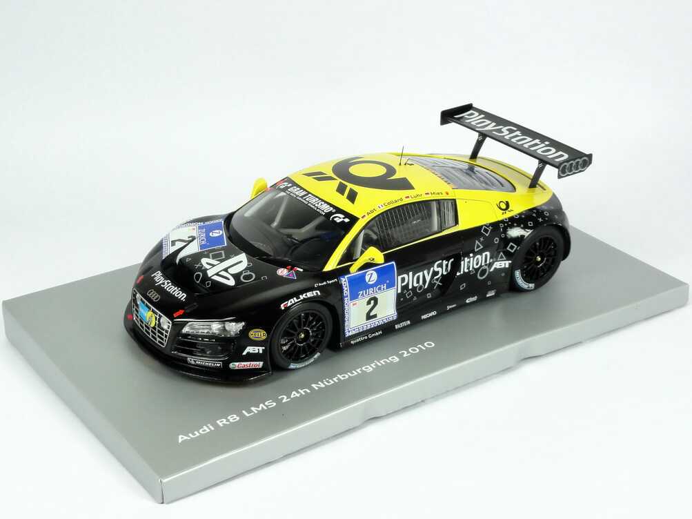Foto 1:18 Audi R8 LMS 24 Stundenrennen Nürburgring 2010 Abt Sportsline, Playstation, Post Nr.2, Abt / Collard / Luhr / Mies Werbemodell Spark 5021018435