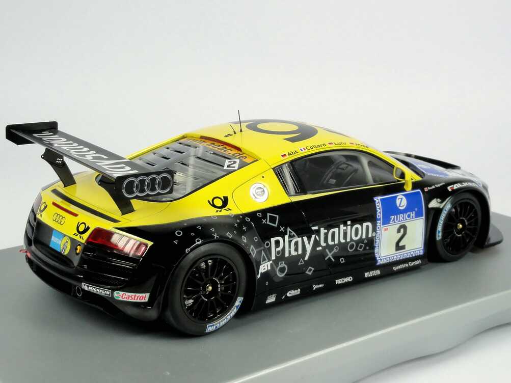 Foto 1:18 Audi R8 LMS 24 Stundenrennen Nürburgring 2010 Abt Sportsline, Playstation, Post Nr.2, Abt / Collard / Luhr / Mies Werbemodell Spark 5021018435