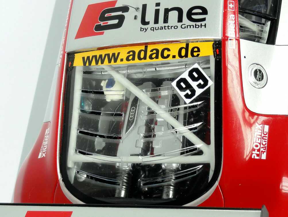 Foto 1:18 Audi R8 LMS 24 Stundenrennen Nürburgring 2010 Phoenix Racing, S line Nr.99 Biela / Fässler / Hennerici / Kaffer Werbemodell Spark 5021018415