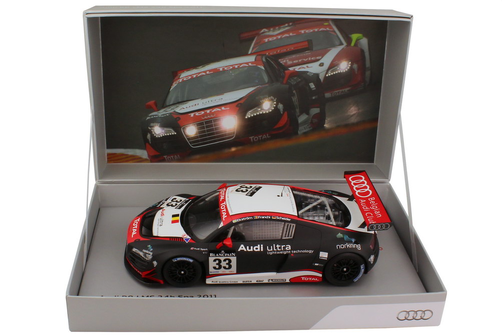 Foto 1:18 Audi R8 LMS 24 Stundenrennen Spa 2011 Nr.33, Ekström / Franchi / Scheider Werbemodell Spark 5021118455