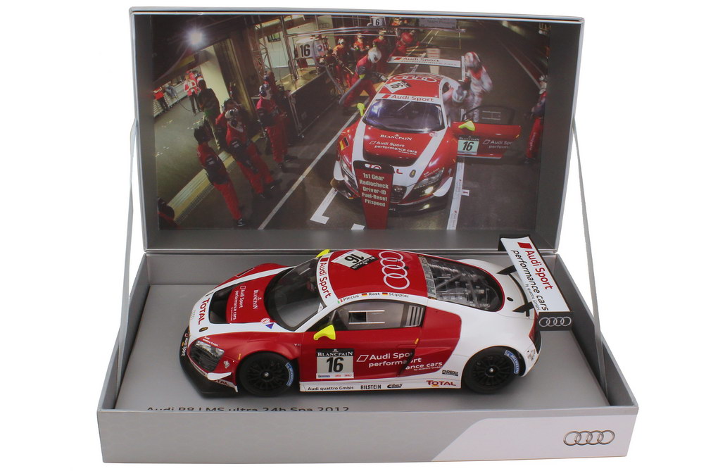 Foto 1:18 Audi R8 LMS 24h Spa 2012 Audi Sport performance cars Nr.16, Piccini / Rast / Stippler Werbemodell Spark 5021200365