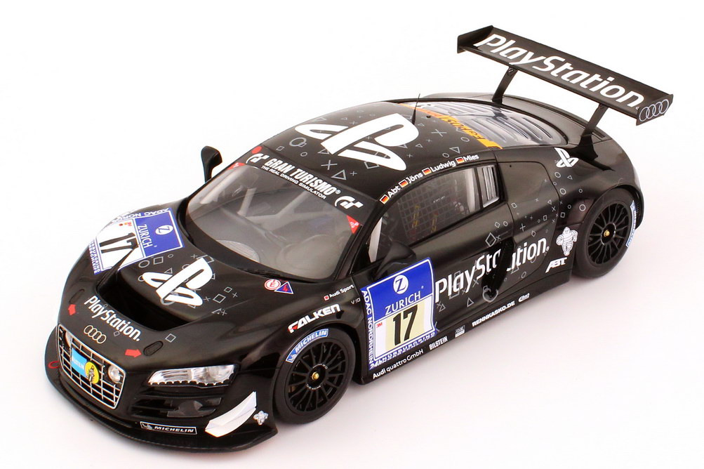 Foto 1:18 Audi R8 LMS 24 Stundenrennen Nürburgring 2011 Abt, Playstation Nr.17, Ludwig / Mies / Joens / Abt Werbemodell Spark 5021118445