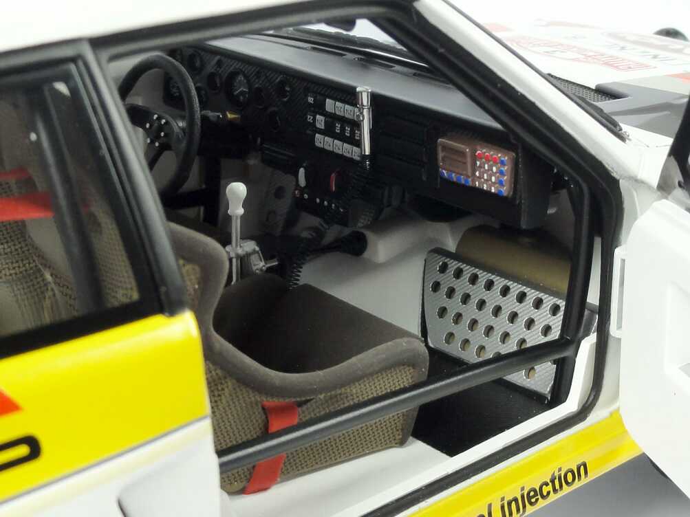 Foto 1:18 Audi Sport quattro Rallye Monte Carlo 1985 HB Audi Team Nr.3, Röhrl / Geistdörfer Werbemodell AUTOart 5031000105