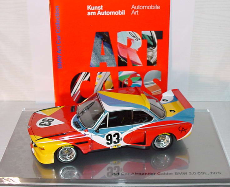 Foto 1:18 BMW 3,5 CSL Art Car 1975 Alexander Calder, Nr.93, 24 Stunden von LeMans 1975 Werbemodell Minichamps 80430150918