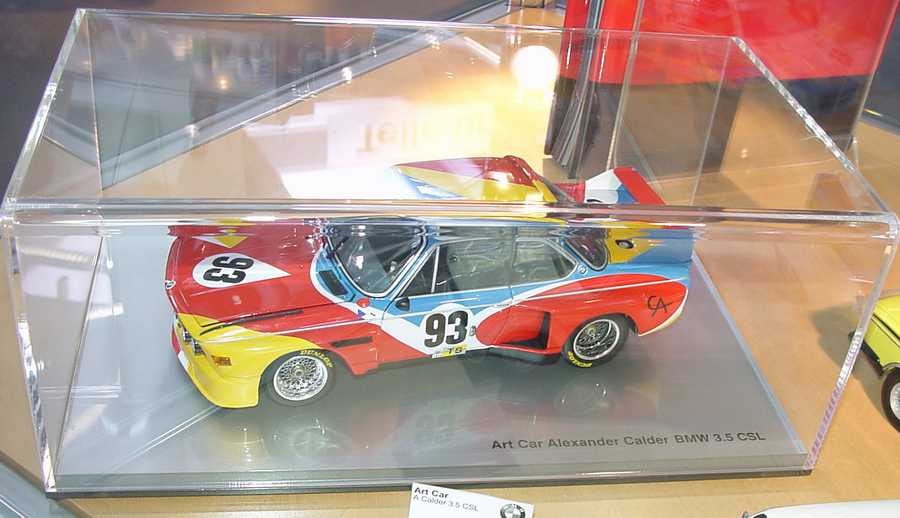 Foto 1:18 BMW 3,5 CSL Art Car 1975 Alexander Calder, Nr.93, 24 Stunden von LeMans 1975 Werbemodell Minichamps 80430150918