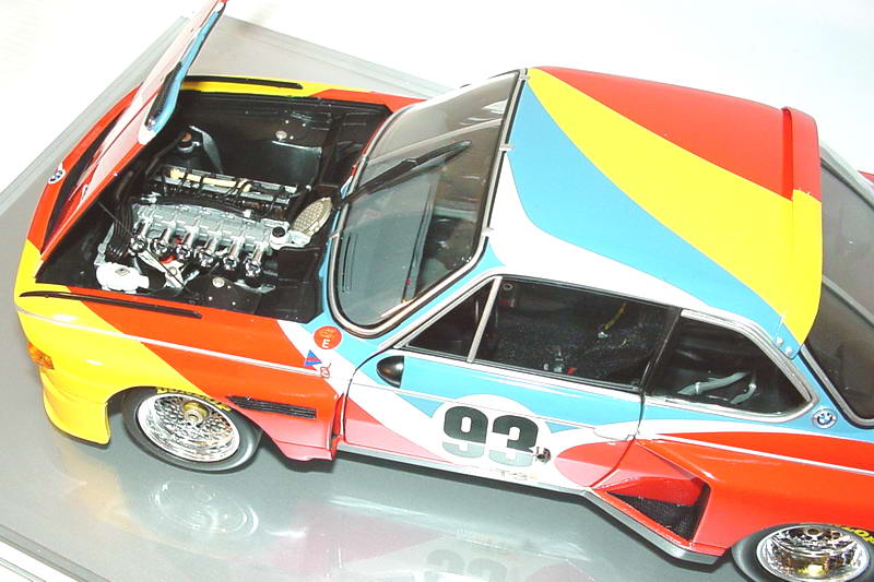 Foto 1:18 BMW 3,5 CSL Art Car 1975 Alexander Calder, Nr.93, 24 Stunden von LeMans 1975 Werbemodell Minichamps 80430150918