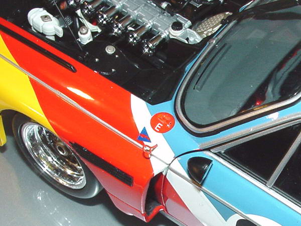 Foto 1:18 BMW 3,5 CSL Art Car 1975 Alexander Calder, Nr.93, 24 Stunden von LeMans 1975 Werbemodell Minichamps 80430150918