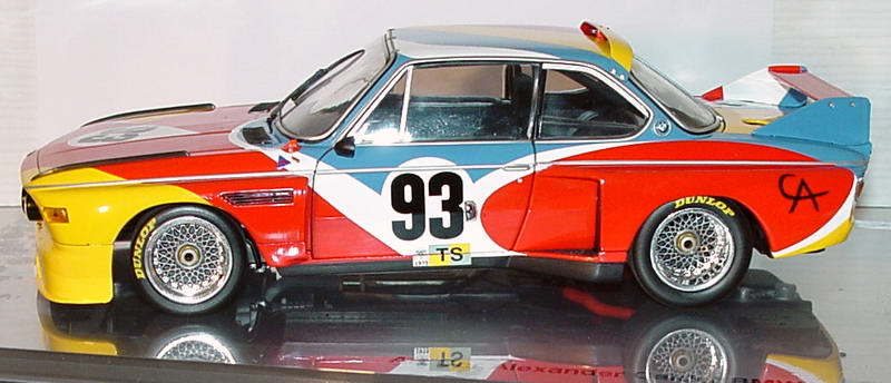 Foto 1:18 BMW 3,5 CSL Art Car 1975 Alexander Calder, Nr.93, 24 Stunden von LeMans 1975 Werbemodell Minichamps 80430150918