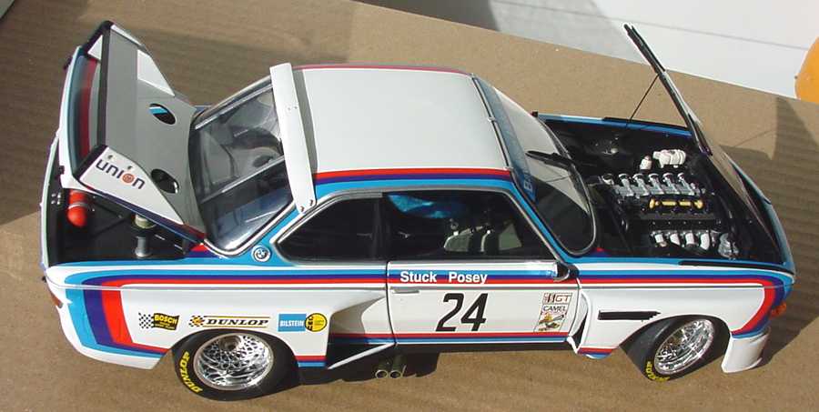 Foto 1:18 BMW 3,5 CSL IMSA 24 h-Sebring 1975 Nr.24, Stuck/Posey Werbemodell Minichamps 80430139188