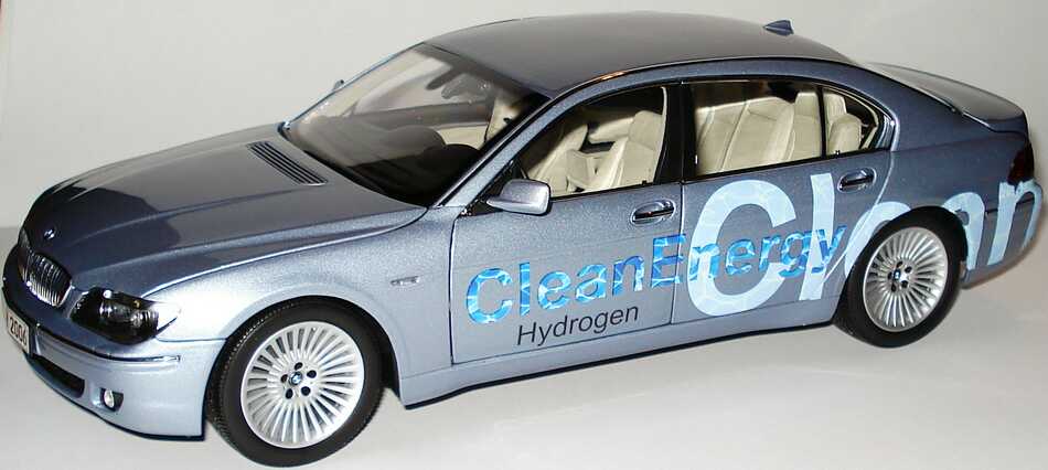 Foto 1:18 BMW Hydrogen 7 / H7 (E68) bluewater-met. Clean Energy Werbemodell Kyosho 80430403520