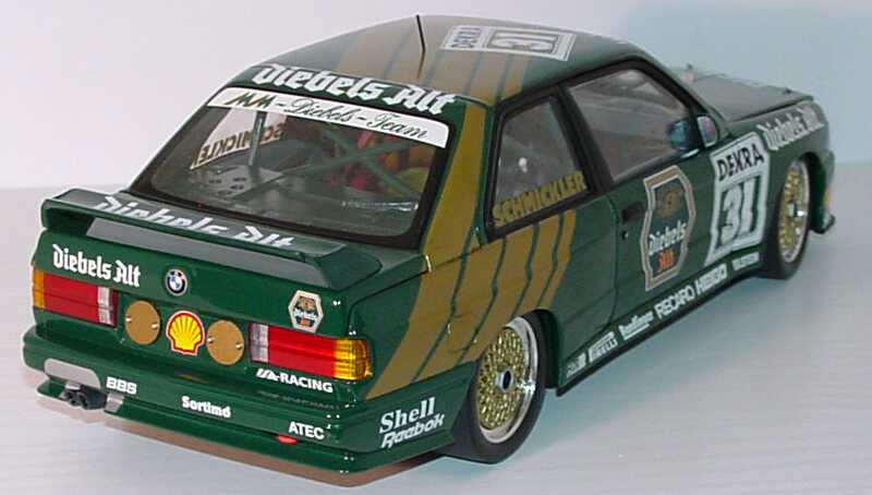 Foto 1:18 BMW M3 (E30) DTM 1990 Murmann, Diebels Alt Nr.31, Frank Schmickler Werbemodell Minichamps 80430306568
