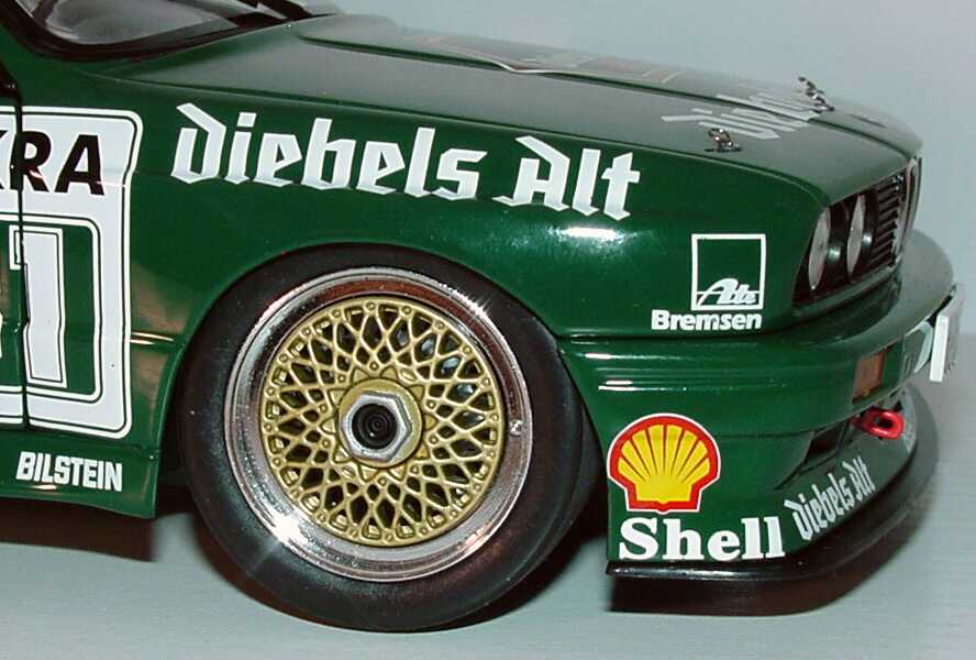 Foto 1:18 BMW M3 (E30) DTM 1990 Murmann, Diebels Alt Nr.31, Frank Schmickler Werbemodell Minichamps 80430306568