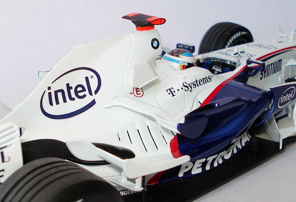 Foto 1:18 BMW Sauber F1.08 Formel 1 2008 Petronas Nr.3, Nick Heidfeld Minichamps 100080003