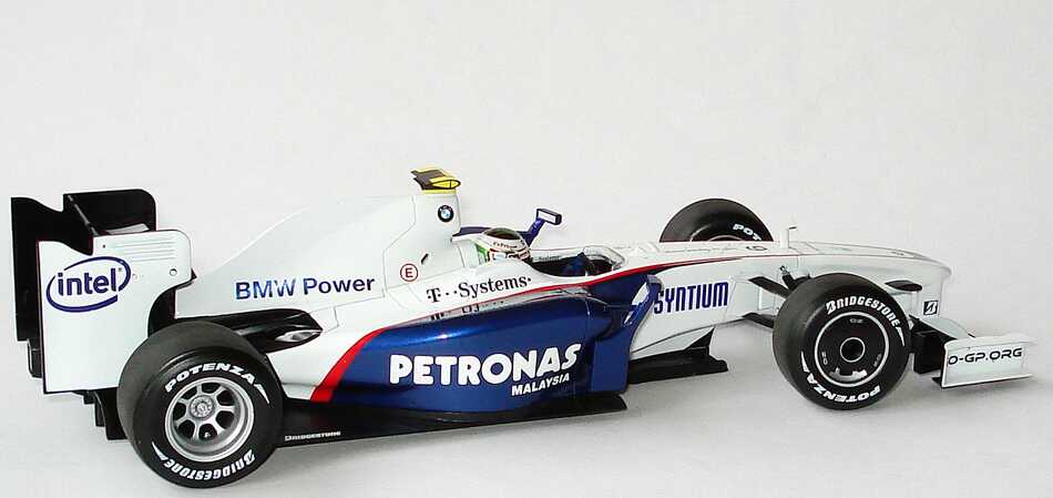 Foto 1:18 BMW Sauber F1.09 Formel 1 2009 Petronas Nr.6, Nick Heidfeld Werbemodell Minichamps 80432154856