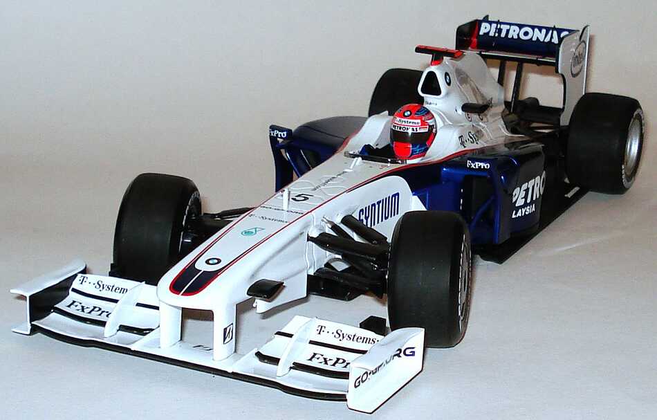 Foto 1:18 BMW Sauber F1.09 Formel 1 2009 Petronas Nr.5, Robert Kubica Werbemodell Minichamps 80432154857