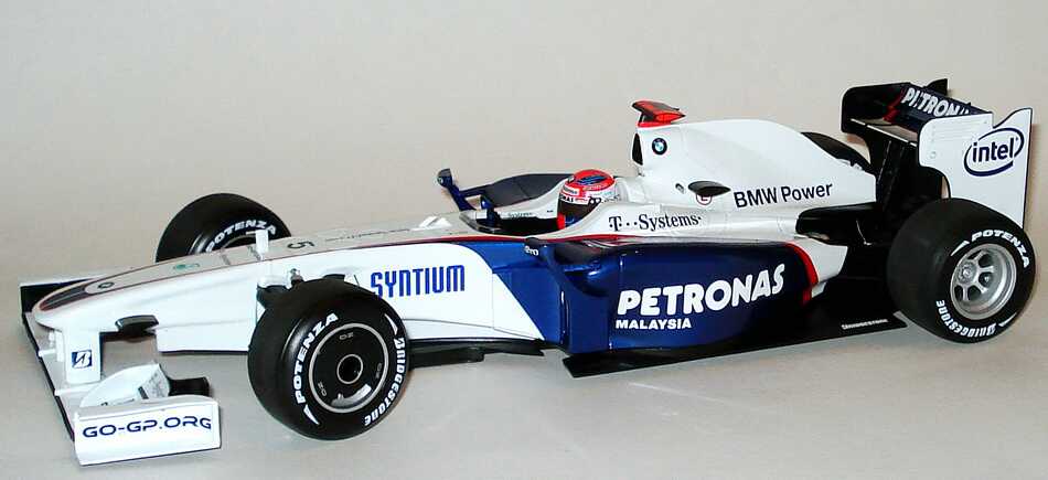 Foto 1:18 BMW Sauber F1.09 Formel 1 2009 Petronas Nr.5, Robert Kubica Werbemodell Minichamps 80432154857