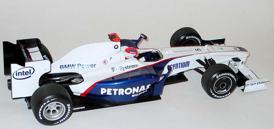 Foto 1:18 BMW Sauber F1.09 Formel 1 2009 Petronas Nr.5, Robert Kubica Werbemodell Minichamps 80432154857