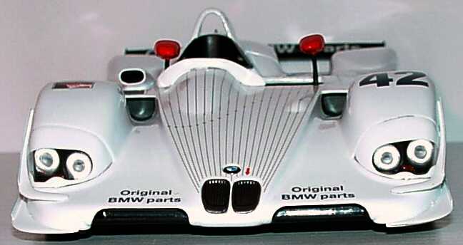 Foto 1:18 BMW V12 LMR Le Mans 2000 Original BMW Parts Nr.42, Jörg Müller / J.J. Lehto Werbemodell Kyosho 80430018218
