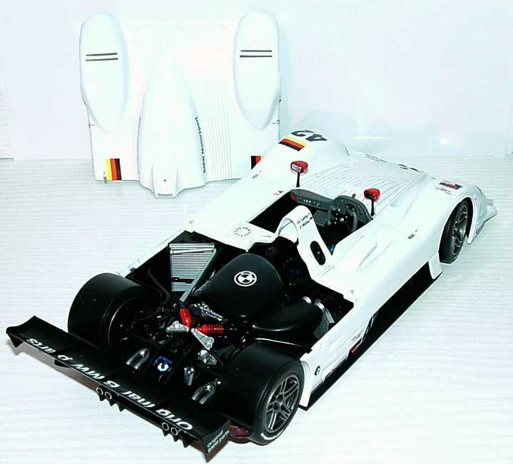 Foto 1:18 BMW V12 LMR Le Mans 2000 Original BMW Parts Nr.42, Jörg Müller / J.J. Lehto Werbemodell Kyosho 80430018218