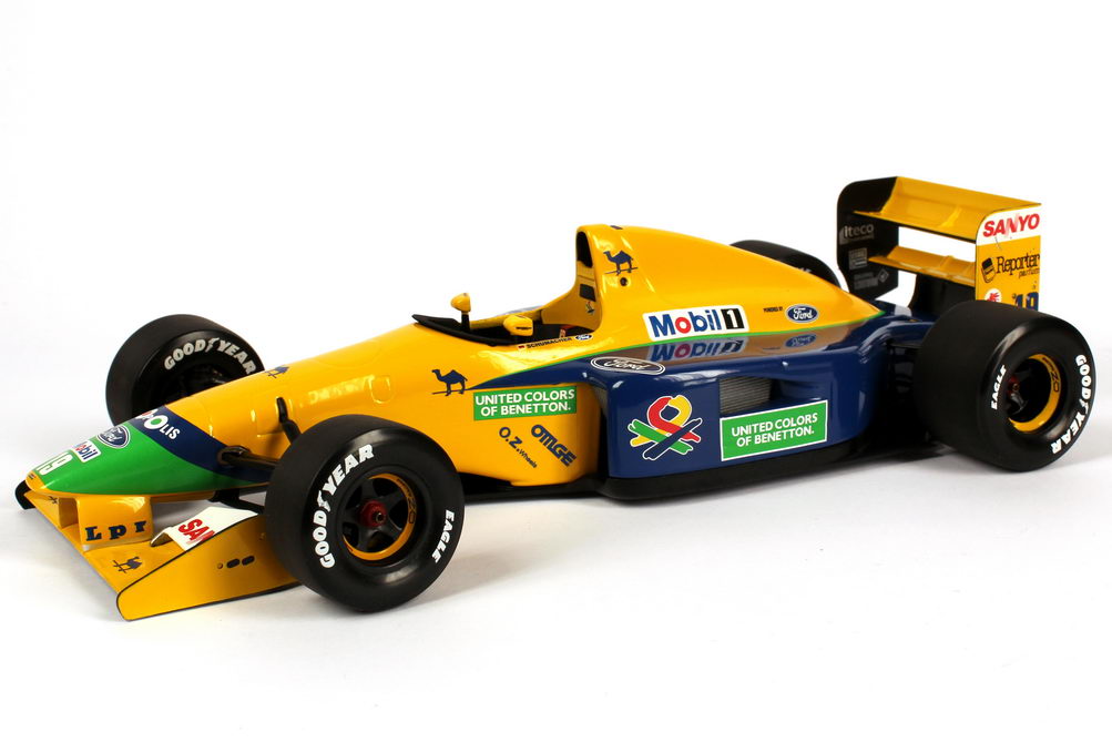 Foto 1:18 Benetton Ford B191B Formel 1 1992 Nr.19, Michael Schumacher Minichamps 100920119