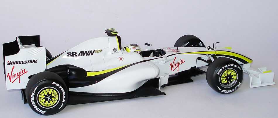 Foto 1:18 Brawn GP BGP 001 Formel 1 2009 Virgin Nr.23, Rubens Barrichello Minichamps 150090023