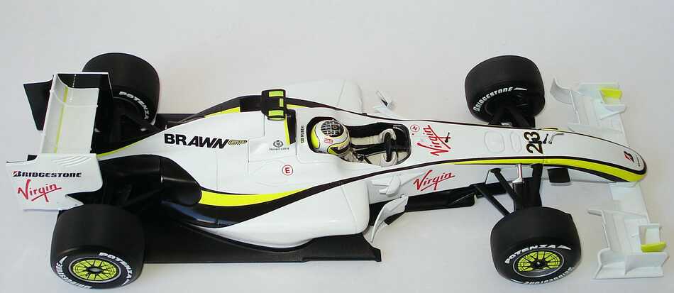 Foto 1:18 Brawn GP BGP 001 Formel 1 2009 Virgin Nr.23, Rubens Barrichello Minichamps 150090023