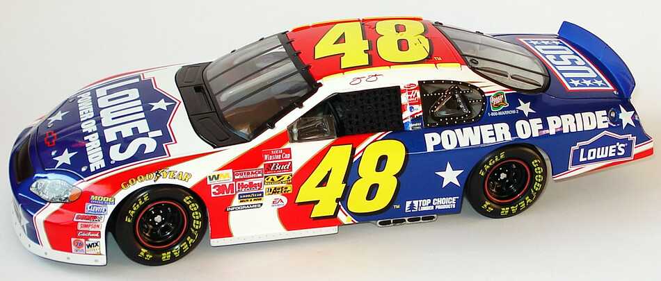 Foto 1:18 Chevrolet Monte Carlo NASCAR 2003 Hendrick Motorsports, Lowe´s, Power of Pride Nr.48, Jimmie Johnson ACTION Collectables 104186
