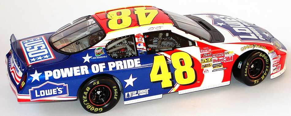 Foto 1:18 Chevrolet Monte Carlo NASCAR 2003 Hendrick Motorsports, Lowe´s, Power of Pride Nr.48, Jimmie Johnson ACTION Collectables 104186