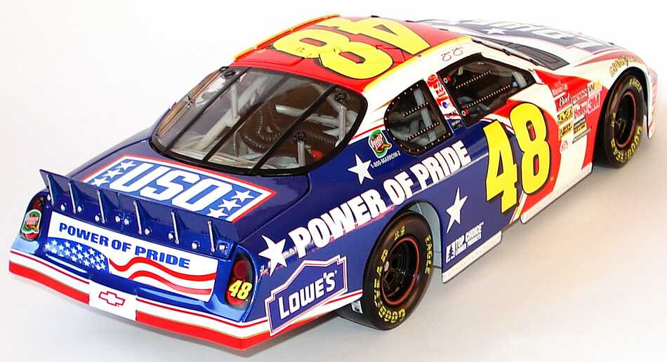 Foto 1:18 Chevrolet Monte Carlo NASCAR 2003 Hendrick Motorsports, Lowe´s, Power of Pride Nr.48, Jimmie Johnson ACTION Collectables 104186