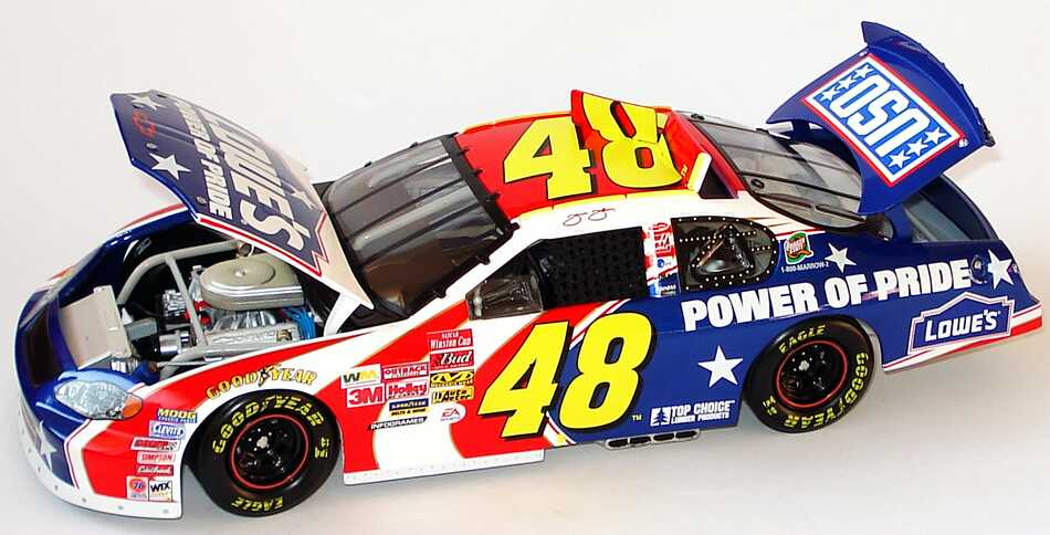Foto 1:18 Chevrolet Monte Carlo NASCAR 2003 Hendrick Motorsports, Lowe´s, Power of Pride Nr.48, Jimmie Johnson ACTION Collectables 104186