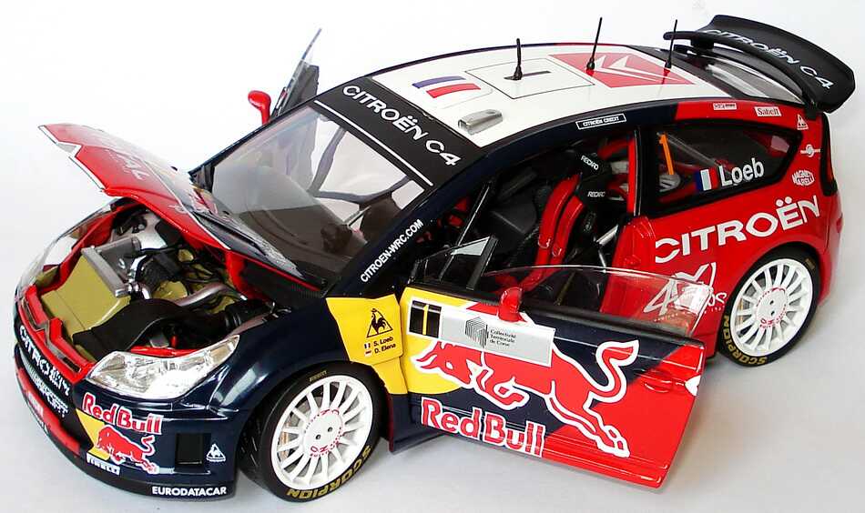 OPO 10 Auto In Miniatura Scala 1/24 – Citroën C4 WRC – Loeb-Elena – Rallye Deutschland 2008 – Modello Ixo Per Hachette