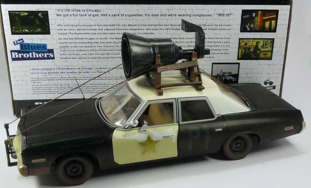 Foto 1:18 Dodge Monaco 1974 Police-Car Bluesmobile (TV-Movie: The Blues Brothers) Ertl 33855