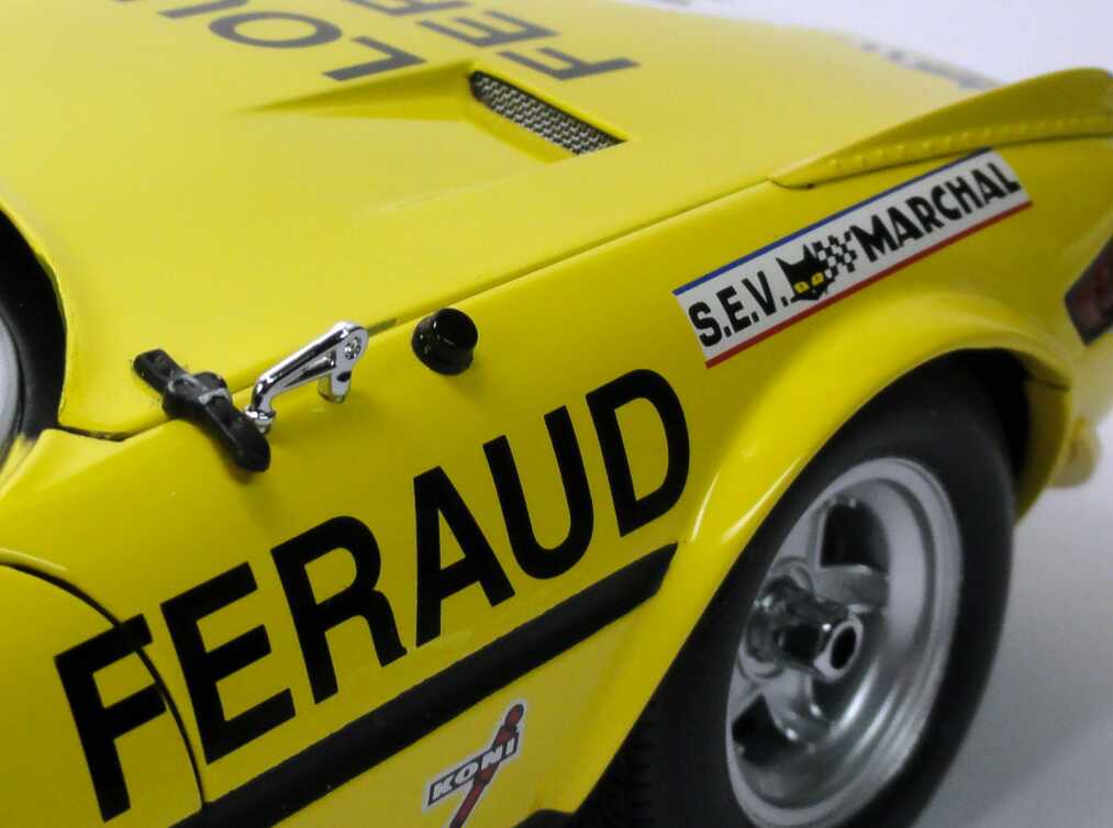 Foto 1:18 Ferrari 365 GTB/4 Competizione 24h von Le Mans 1972 gelb Nr.36, Louis Feraud Kyosho 08164G