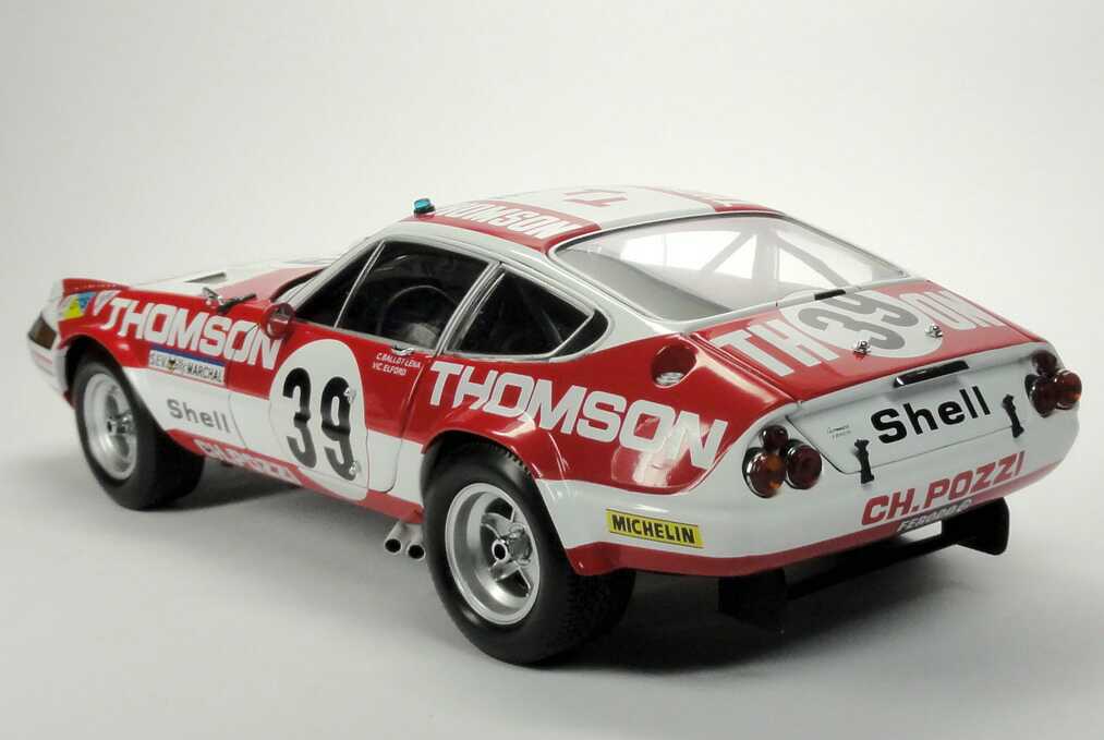 Foto 1:18 Ferrari 365 GTB/4 Competizione 24h von Le Mans 1973 Thomson Nr.39, Ballot / Lena / Elford (Siegerfahrzeug, GT-Klasse) Kyosho 08164F