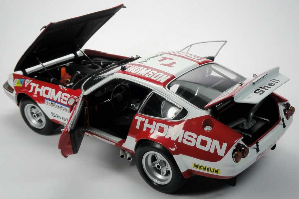 Foto 1:18 Ferrari 365 GTB/4 Competizione 24h von Le Mans 1973 Thomson Nr.39, Ballot / Lena / Elford (Siegerfahrzeug, GT-Klasse) Kyosho 08164F