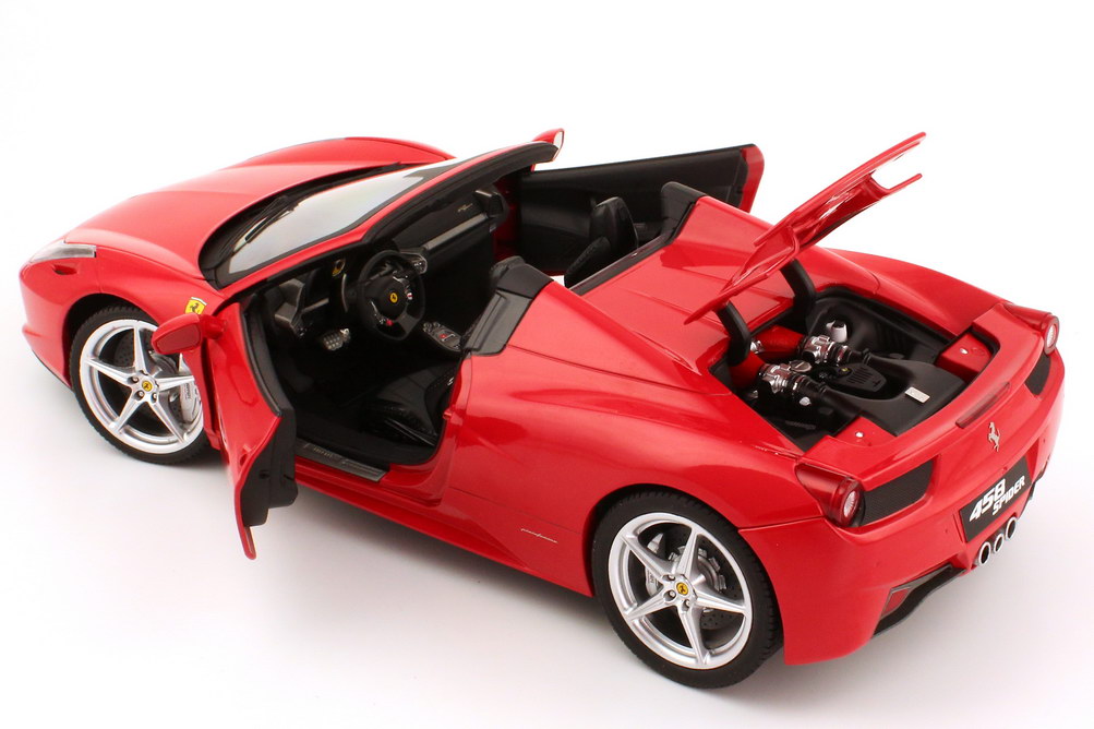 Foto 1:18 Ferrari 458 Spider rosso-corsa rot Elite W1177