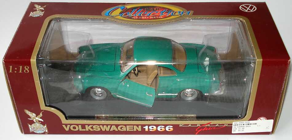 Foto 1:18 Karmann Ghia Coupé grün Yat Ming 92198