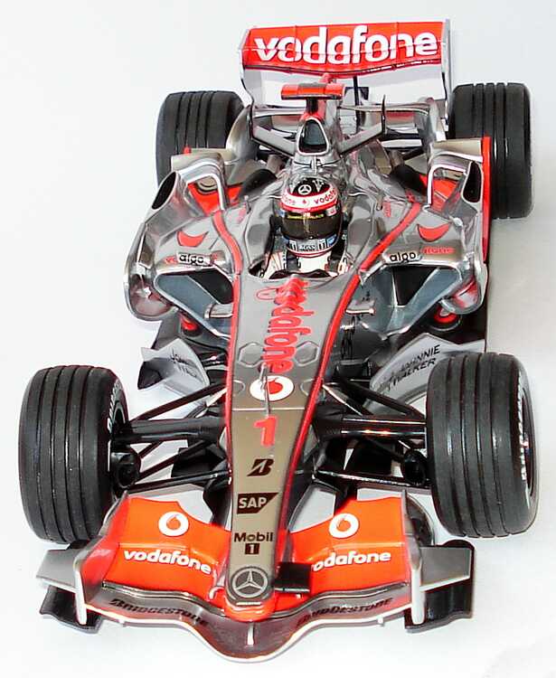 Foto 1:18 McLaren Mercedes MP 4-22 Formel 1 2007 Nr.1, Fernando Alonso Werbemodell Minichamps B66962285