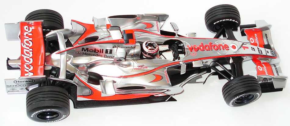 Foto 1:18 McLaren Mercedes MP 4-22 Formel 1 2007 Nr.1, Fernando Alonso Werbemodell Minichamps B66962285