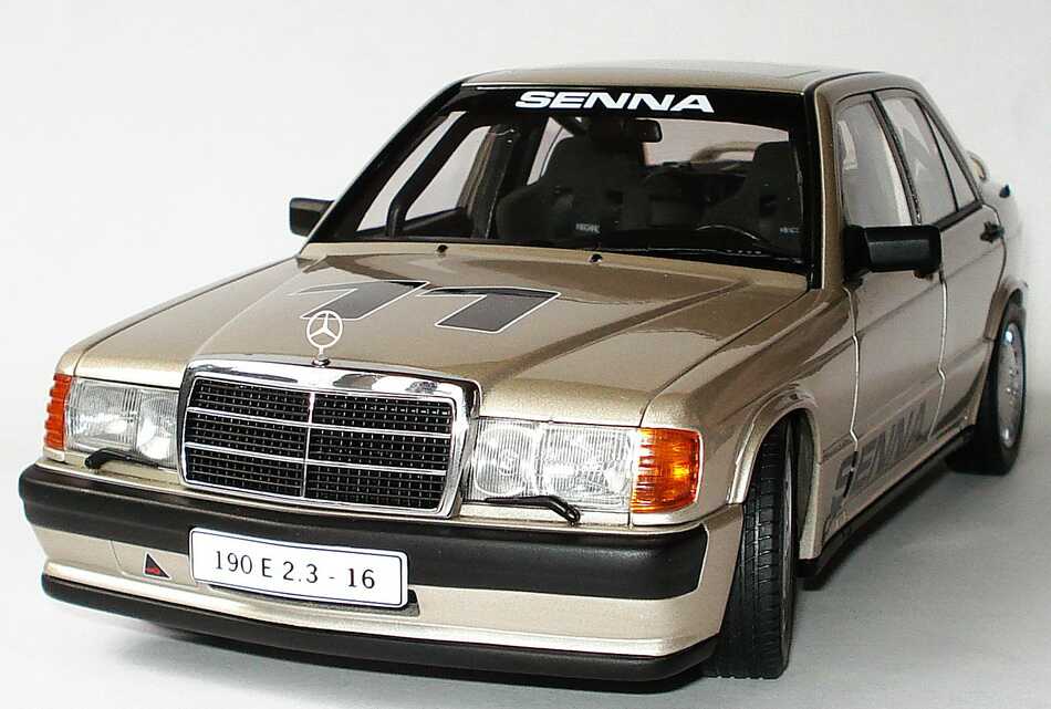 Foto 1:18 Mercedes-Benz 190E 2.3-16 campagner-met. Nürburgring 1984 Nr.11, Senna (Siegerfahrzeug) AUTOart 88432