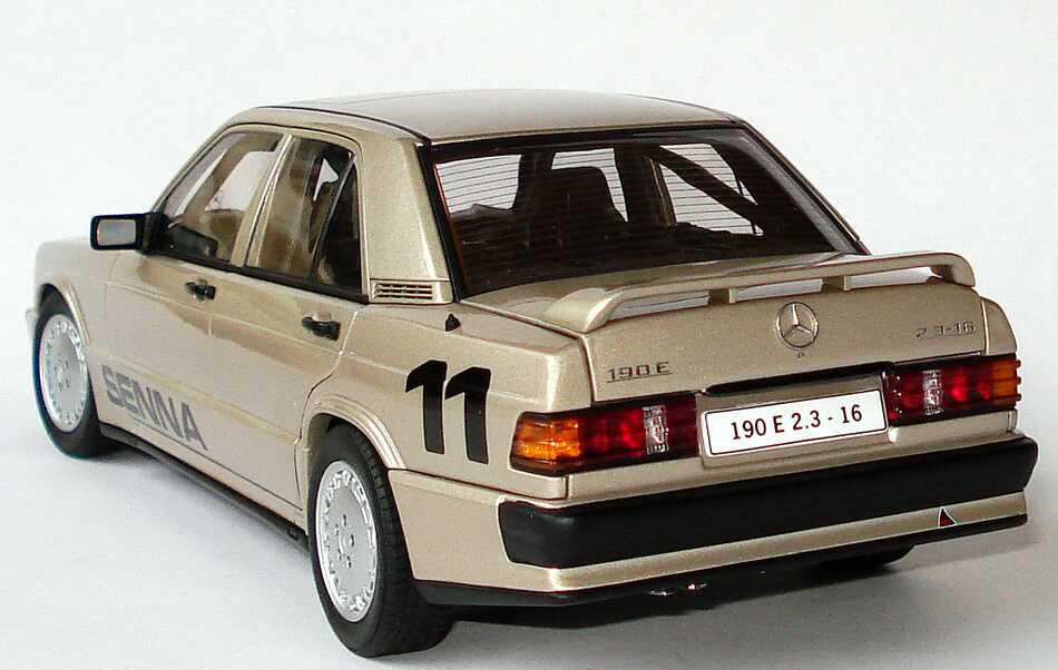 Foto 1:18 Mercedes-Benz 190E 2.3-16 campagner-met. Nürburgring 1984 Nr.11, Senna (Siegerfahrzeug) AUTOart 88432
