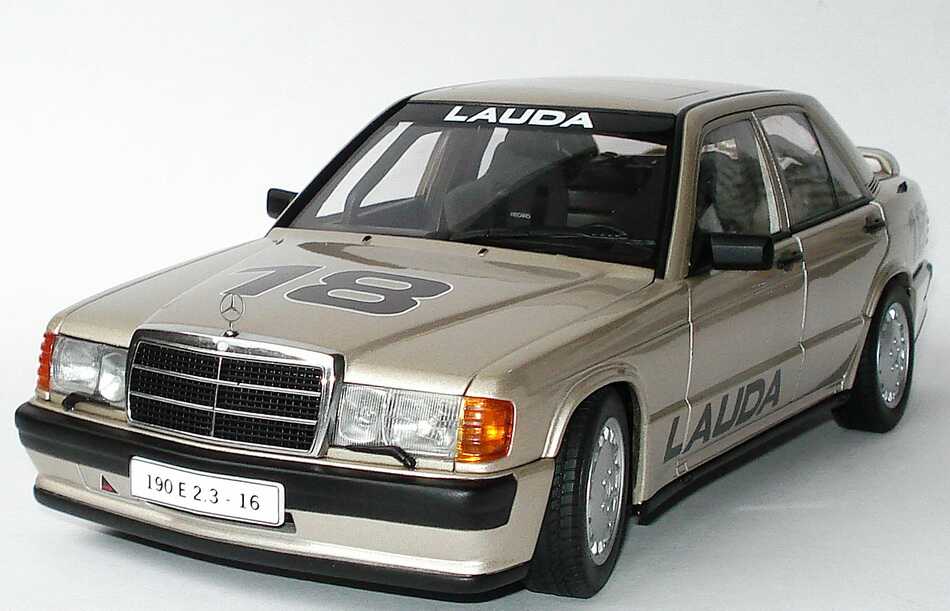Foto 1:18 Mercedes-Benz 190E 2.3-16 campagner-met. Nürburgring 1984 Nr.18, Lauda AUTOart 88431